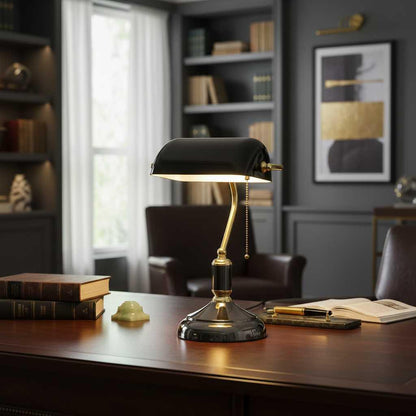 Glas Tischlampe | Elegante Nachttischlampe im Europäischen Stil