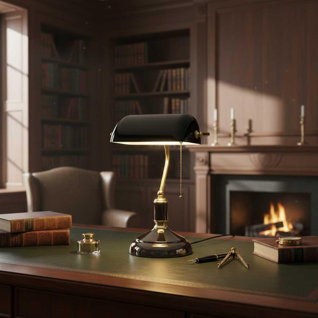 Glas Tischlampe | Elegante Nachttischlampe im Europäischen Stil