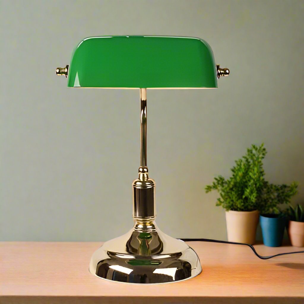 Glas Tischlampe | Elegante Nachttischlampe im Europäischen Stil 2