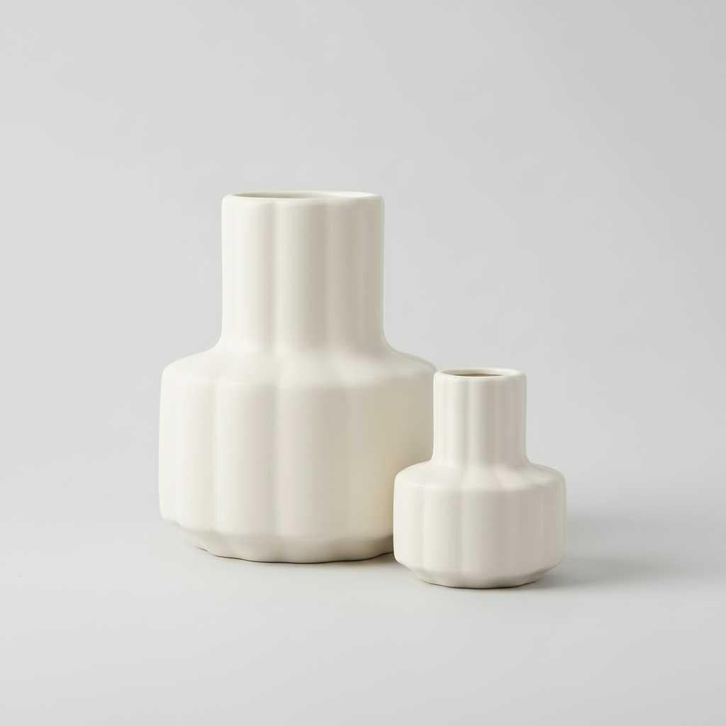 Moderne Blumenvase Schwarz | Geometrische Vasen für Zuhause