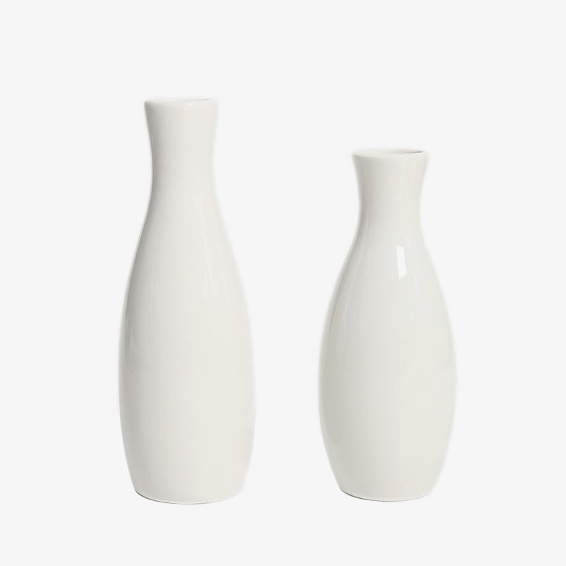 Moderne Keramikvase | Runde Bodenvase für Blumenarrangements 1