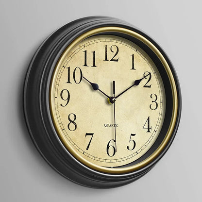 Stille Vintage-Wanduhr | Europäische Wanddekoration 30,5 cm 7